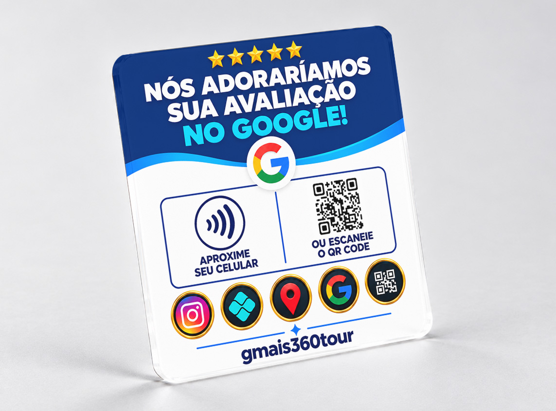 Placa NFC Acrílico 10 × 10 cm — Personalizada